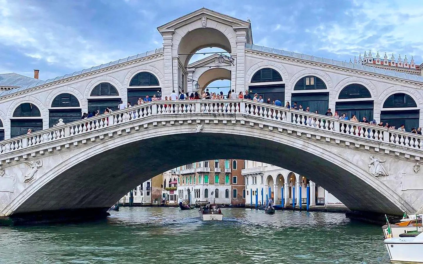 Rialto Bridge viewed from the Grand Canal